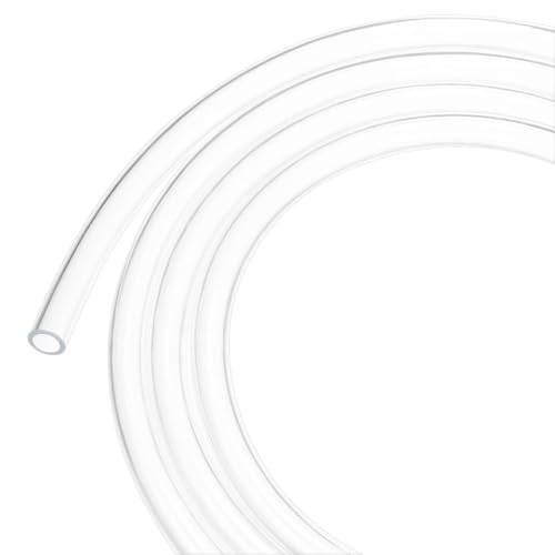 M METERXITY Clear Plastic Tubing, 0.35Inch(9mm) ID 0.51Inch(13.0mm) OD, 7ft(2m) Length PVC Tube Low Pressure Flexible Vinyl Tubing for Garden/Water Hose Airline Tube Aquarium - size: 0.35"×0.51"×7ft
