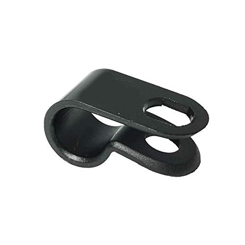 Cable Clamp R-Type Cable Clip Wire Clamp 1/4-inch Nylon Screw Mounting Cord Fastener Clips with Screws for Wire Management - 50 Pcs Cable Clamps + 50 Pcs Screws - size: 1/4"