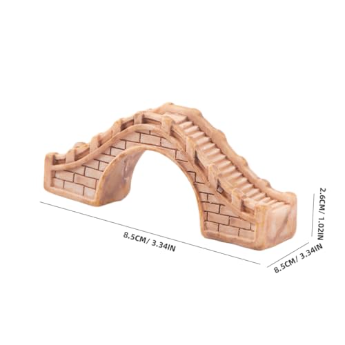 2pcs Resin Arch Bridge Ornaments Miniature Garden Landscape Bridge Decor for Aquarium Supplies