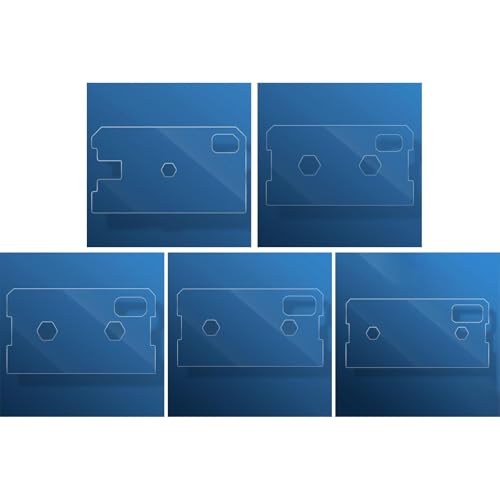 Tank Cover Tank Lid Transparent for Aquariums Without Center Aquarium Top Cover with Feed Holes, 580x280x5mm - color: 580x280x5mm