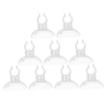 9pcs Suction Cup Clips for Aquarium Air Tubing Transparent Hose Holders Stable Support for Fish Tank Water Pipes Effortless Setup and Reliable Design - size: 3.30X3.30X2.2CM