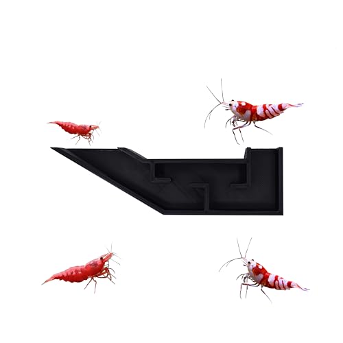 Aquarium Shrimp Party Tunnel, Includes Exquisite VIP Room and Two Entrances, Tunnel Cave for Shrimplets to Rest and Hide, Decor Hideaway Tunnel Made from Canada (Black) - color: Black