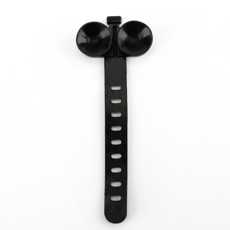 Aquarium Zip Ties, Suction Cups, Fish Tank Decoration Products, Water Pipes, air Pipes, Landscaping Fixing Clips (Black 5pcs)