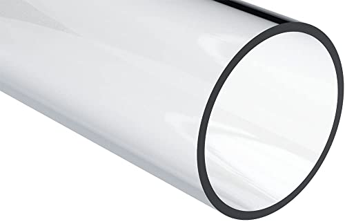 Plastic-Craft | Acrylic Round Tube, Clear, 1/4" (0.25") ID x 3/8" (0.375") OD x 72" L (Pack of 5)