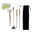 Aquarium Aquascaping Tools, Long Stainless Steel Tweezers Scissors Spatula Aquatic Plants Set for Fish Aquariums Tank and Terrarium. (Silver)