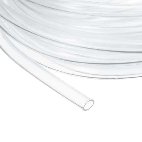 uxcell Clear PVC Tubing, 2.8mm ID x 3.8mm OD - 15ft PVC Tube Lightweight Vinyl Hose, Transparent Flexible Plastic Water Tubing for Air Oil Water Transfer Aquarium Irrigation - size: 2.8mm ID x 3.8mm OD