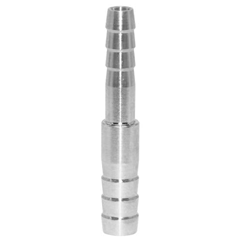 Hose Barb Reducer 5/16" to 1/4" Barb Hose ID Stainless Steel Reducing Union Fittings Air Water Fuel (Pack of 6) - size: 5/16" Barb x 1/4" Barb