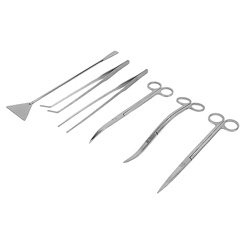 GLOGLOW Nan Aquarium Tools Aquarium Set, Stainless Steel Tools for Plant Care Fish Tank Cleaning