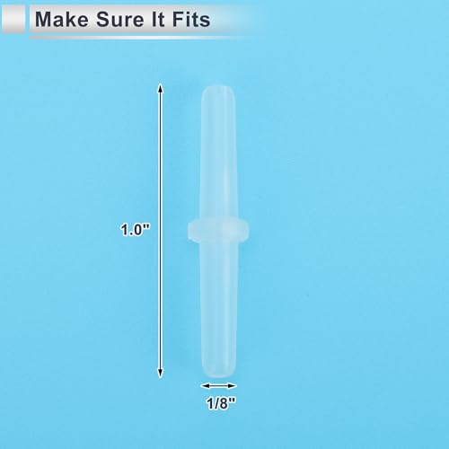 5 Pcs Plastic Hose Barb Fitting 1/8" Stright Barb Hose Connector Clear PP - size: 1/8 Inch