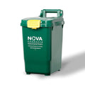 Nova Products 7 Gallon (32L) Multi-Purpose Storage Bin with Lid | Compact HDPE Container for Organic Waste, Pet Food, Road Salt | Easy to Clean Design with Side & Bottom Handles | Indoor&Outdoor Use