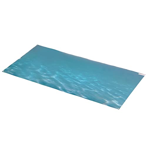 Fish Tank Background Sticker, Aquarium Background Poster with 3D Sea Pattern, Self Adhesive PVC Decorative Wallpaper for Freshwater and Saltwater Tanks (122 * 50CM) - size: 122*50cm