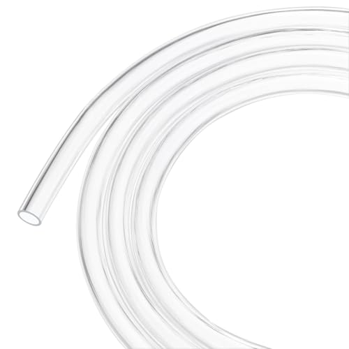 M METERXITY Clear Plastic Tubing, 0.24Inch(6mm) ID 0.32Inch(8mm) OD, 16ft(5m) Length PVC Tube Low Pressure Flexible Vinyl Tubing for Garden/Water Hose Airline Tube Aquarium - size: 0.24"×0.32"×16ft