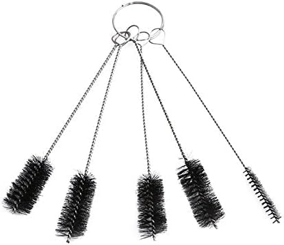 5 PCS Black Nylon Cleaning Bottle Brush Pipe Cleaning Brushes Tube Brushes Tube Bottle Straw Washing Cleaner Bristle Kit Tool，Household Supplies，Cleaning Tools Household Cleaning Brushes