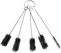 5 PCS Black Nylon Cleaning Bottle Brush Pipe Cleaning Brushes Tube Brushes Tube Bottle Straw Washing Cleaner Bristle Kit Tool，Household Supplies，Cleaning Tools Household Cleaning Brushes
