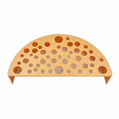 Non Fading Plastic Shrimp Breeding Cave, Aquarium Tunnel Protector with Delicate Landscape Hollow Hideouts for Fish & Shrimp Pond Fish Accessories Aquarium Ornaments (Orange) - color: Orange