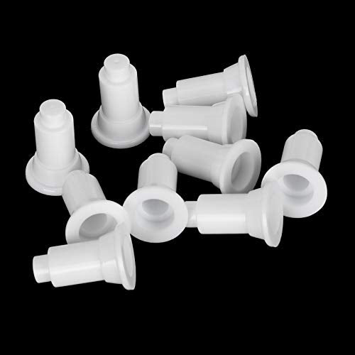 Fish Tank Divider Support Feet 100Pcs Set, Height Adjustable Aquarium Isolation Board Support Feet, Stable for Easy Cleaning, Suitable for Aquarium (White) - color: White