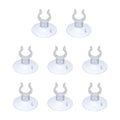 Aquarium Suction Cups, Fish Tank Suction Cups Clips Airline Tube Holders Clamps (Plastic, 8Pcs, Clear) for 0.5" Fish Tank Airline Tubing Binding Moss Shrimp Nest, 13x30MM - color: Clear, size: 13x30MM