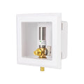 EFIELD Universal Ice Maker Box,1/2-Inch Pex Crimp Inlet with Installed 1/4-Turn Ball Valve with Stainless Steel Water Hammer Arrestor,(IM020) - size: with SS Arrestor, style: Pex Crimp