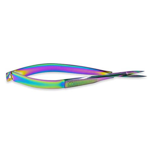 Premium Titanium-Coated Curved Microdissection Scissors: Precision point scissors for training and educational use.