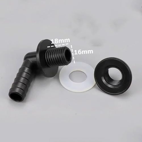 3/8 inch Pagoda-Style Flexible Hose Drain Head for Aquariums, Powerful Connector, Water Tank Outlet