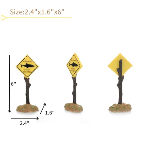 Fish Tank Decorations, Aquarium Decorations, Fish Tank Decorations, Technology Decorations, Shark Logo Decorations, Shark Patterns (1, Yellow) - color: Yellow