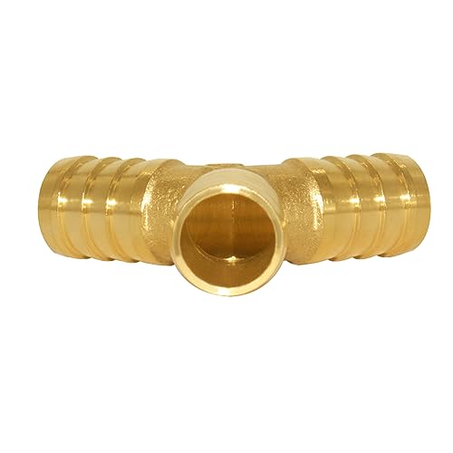 Uenede 3PCS Solid Brass 3/4"OD Barb Fitting Y 3-Way Union Intersection Barbed Hose Fittings for Water/Oil/Gas - size: 3/4" Barb, style: Y (3 Way)