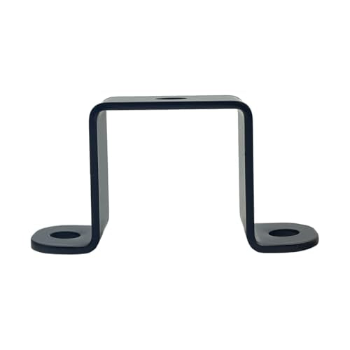 6 PCS 1.5x1.5" Square Pipe Tube Strap Clamps,1.5 inch metal u shaped bracket, steel u clamp bracket for mounting,Black - size: 1.5" x 1.5"