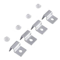 YOUTHINK 4PCS Aquarium Cover Clips, Adjustable Glass Lid Support Holders with Silicone Cushion, Stainless Steel Material, Fit 6/8/10/12mm Thickness Fish Tank Glass (8mm) - color: #-02
