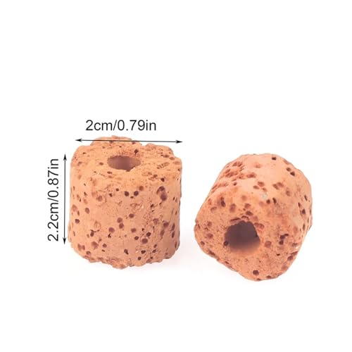 60Pcs Plant Ring Aquarium Fixed Watertank Filter Weightsholder Plants Fixing Tool Aquatic Media Pottery Gravityceramic Rings