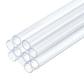 uxcell 10 Pcs Clear Plastic Rigid Tubing 6mm ID x 7mm OD, 0.5 Meters Length Round Polycarbonate Tubing for Aquarium Water Pipe, Water Cooling System, Plumbing - size: 6mm x 7mm
