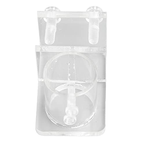 HEEPDD Aquarium Water Pipe Clamp, Acrylic Fish Hose Fix Clamp/Holder for 20mm Pipes, Perfect for Fish Tanks and Aquariums Aquarium Water Pipe, High Transparency Nan Supplies (Single Hole - size: Single Hole 25mm/0.98in Inner Diameter
