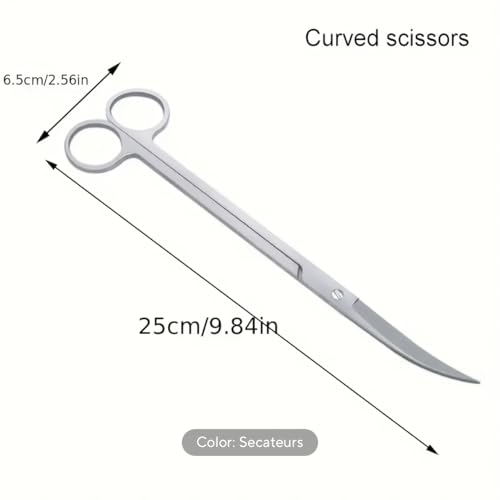 Aquascape Tools Kit-3 in 1, Long Stainless Steel Aquarium Tool Set, Water Grass Pruning Tool, Pottery Tools
