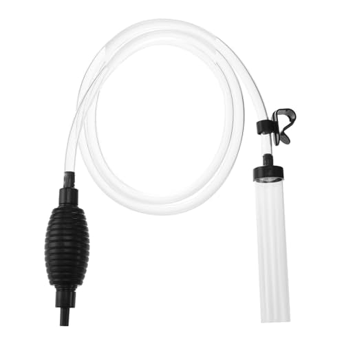 7ft Aquarium Gravel Vacuum Cleaner - Hand Pump Siphon Water Changer for Fish Tank Cleaning Gravel & Sand - size: 7ft