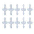 10 Pack 1/4 inch Plastic Check Valve, One Way Barb Hose Inline Non Return For Fuel, Oil, Water, Air (1/4 inch) - size: 1/4 inch