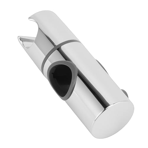 ABS Adjustable Shower Holder, 25MM Rail Bracket for Slide Bar Slider Clamp Bathroom Replacement Rotation Sprayer Holder