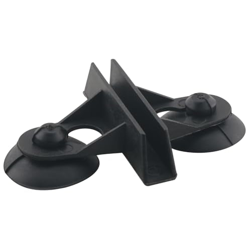 10PCS Black Aquarium Separator Clips Fish Tank Isolation Silicone Suction Cup Clips Plastic Clips 2.95x2.05in for Securing Glass Supporting Mesh Panels