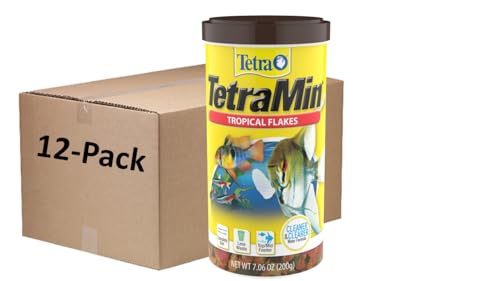 TetraMin Tropical Flakes 7.06 Ounces, 12-Pack - size: 5.3 Pound (Pack of 1)
