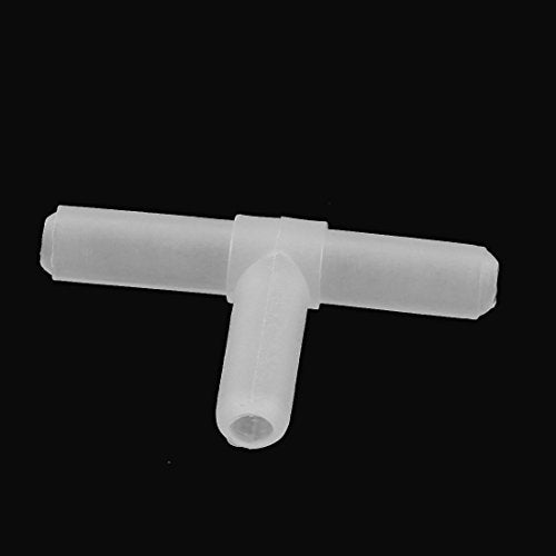 uxcell Universal Plastic T Shape 3 Way Aquarium Hose Air Tubing Connectors 60 Pcs