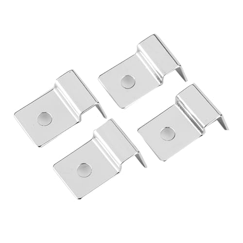 SUNGOOYUE Aquarium Glass Lid Support Stainless Steel Fish Tank Lid Clips 4Pcs 5mm Cover Bracket Holder for Aquarium Fish Tank Easy Glass Cover Placement and Stable Fit (10mm (4 Pieces/Set)) - size: 10mm (4 pieces/set)