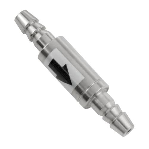 Stainless Steel One-Way Check Valve for Aquarium Carbon Dioxide System Diffuser 1PCS