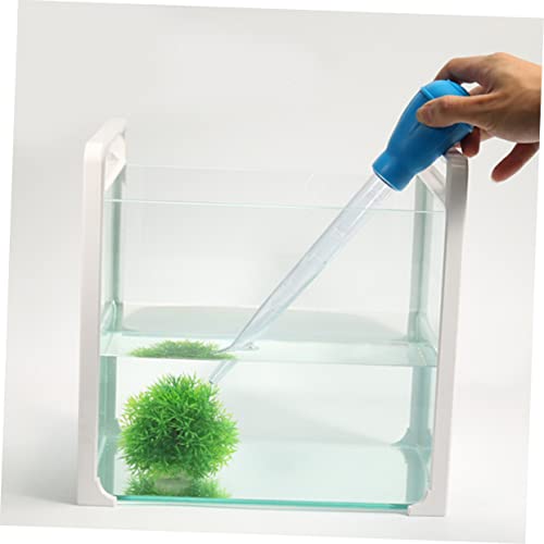 GANAZONO 2pcs Fish Tank Cleaner Water Changer Pipet Manual Aquarium Cleaning Tools Droppers Stackable Fish Tank Aquarium Tank Kit Fish Dropper Blue - size: 43.00X4.50X4.50CM