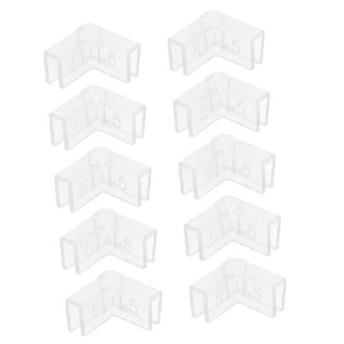 10pcs Transparent Aquarium Corner Guards Shaped Fish Tank Edge Protectors Easy Installation Durable for Enhanced Aesthetics and Safety
