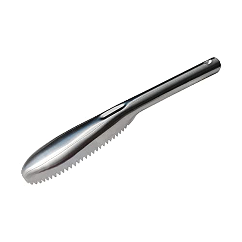 Fish Scaler, 304 Stainless Steel Fish Scaler Remover, Sawtooth Fish Descaler Tool for Family Kitchen, Seafood Markets