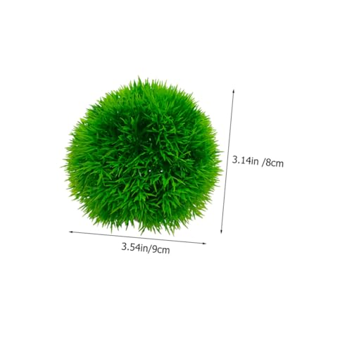 Fish Tank Aquatic Plant Artificial Plants s 6pcs Artificial Grass Green Plastic Aquarium Decorate Home Decor Faux Plant Aquarium Plastic Grass - size: 9x9cm