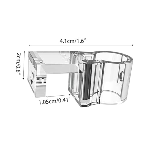 DONGKER Aquarium Plant Holder,6 PCS Reusable Fish Tank Hanging Plant Cups for 0.39"/0.3"-0.6" Aquarium Tank Glass Thickness - color: S