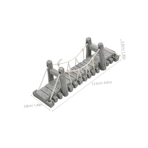 Unique Miniature Stone Bridge Decoration for Fish Tanks and Bonsai Gardens Handmade Landscape Ornament for Dollhouse and Aquascaping Compact Design for Elegant Garden Style