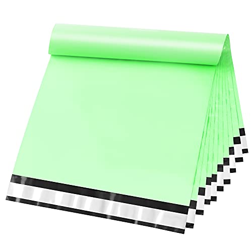 Famagic Poly Mailers, 200pc 10x13 Inch Shipping Bags, Chic Packaging Bags for Small Business, Tearproof and Waterproof Mailing Envelopes for Clothing Supplies, Self Seal Mailers Bags Mint Green - color: Mint Green, size: 10x13
