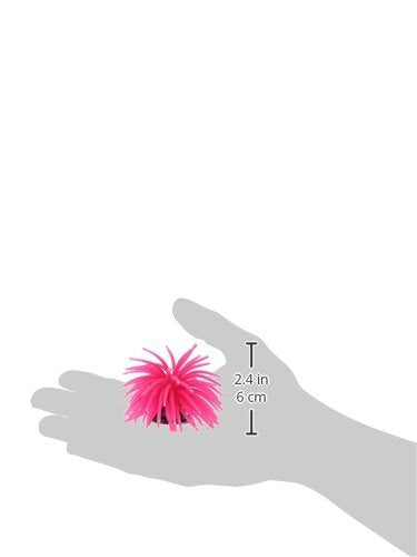 Artificial Aquarium Fish Tank Decoration Silicone Sea Anemone Artificial Fish Tank Ornament Decoration Small (Pink) - color: Pink