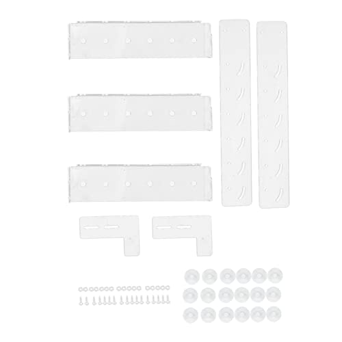 Frag Rack Clear Acrylic Vertical 3Tier Hanging Fragment Holder for Saltwater Reef Aquarium Fish Tank with Base Platforms