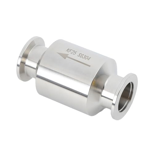 QiiMii KF-25 Vacuum Pump Check Valve, Stainless Steel 304, Non-Return One Way for Vacuum Pump(KF-25 Flange 40mm)